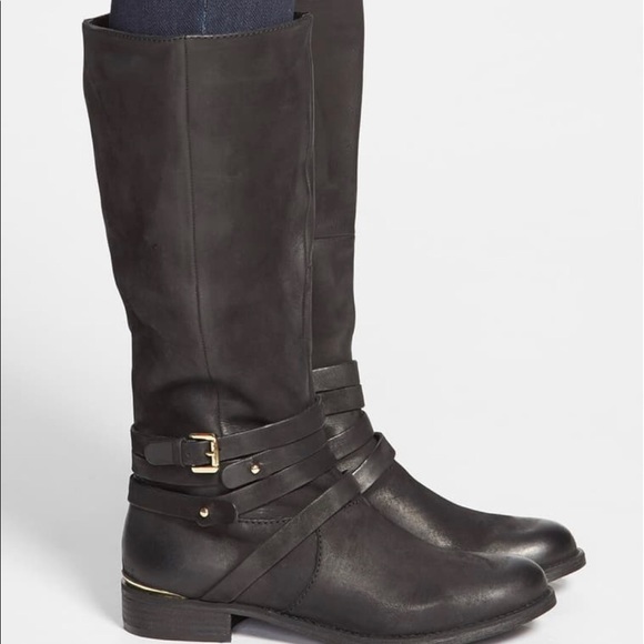 Steve Madden Albany Buckle Knee High Boots - Picture 2 of 15